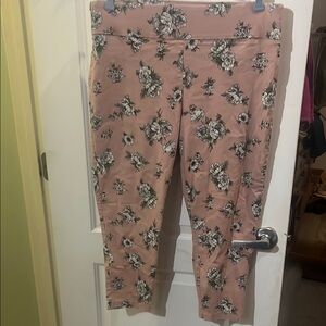Maurices Pink Floral Print Fabric